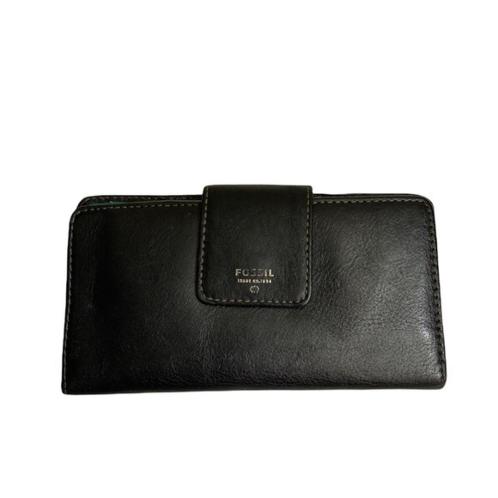 Fossil black leather wallet